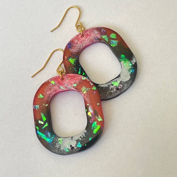 Jewelry - (SOLD)❌Fixed Price- Black Red Beautiful Dangles- New